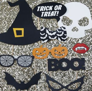 Gold Foiled Halloween Napkin