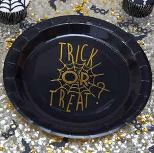 Gold Foiled Halloween Napkin